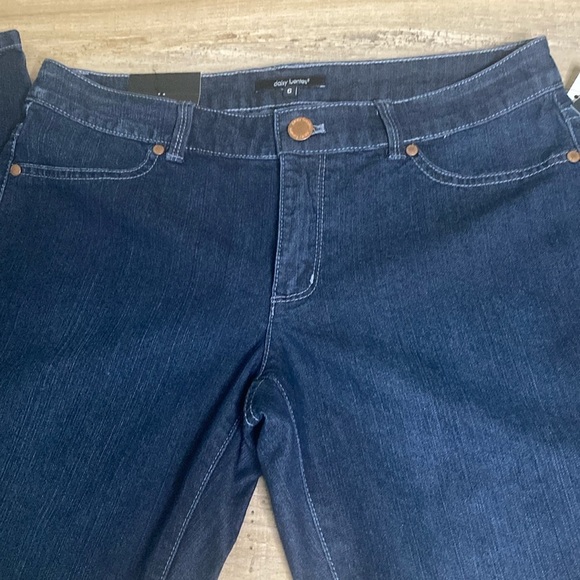 Daisy Fuentes Denim Mid Rise Jeans Dark Wash size 6 - Picture 2 of 7